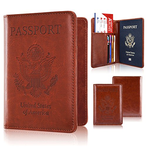 Passport Holder Case, ACdream Protective Premium PU Leather RFID Blocking Wallet Case for Passport,
