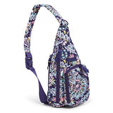 Vera Bradley Women's Signature Cotton Mini Sling Backpack, French Paisley, One Size