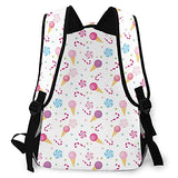 Multi leisure backpack,Kids Sweets Ice Cream Candy Print, travel sports School bag for adult youth College Students
