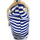 We We Fashion Beach Bag Waterproof Canvas Tote Straw Bag - Large (Style 05)