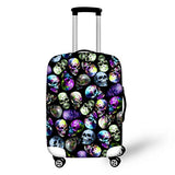 Travel Luggage Cover Cool Pirate Skull Printed Fits 18-32 Inch Suitcase
