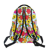 Mr Men & Little Miss Backpack for Girls, Large Capacity Schoolbag, Cartoon Mini Travel Bag