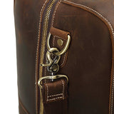 Polare Mens Genuine Leather Duffel Bag Overnight Travel Duffle Weekender Bag 23.2''