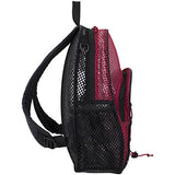 Eastsport Mesh Bungee Backpack, Red, One Size