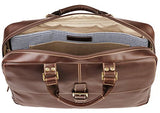 Boconi Bryant Laptop Analyst Bag (Antiqued Mahogany With Houndstooth)