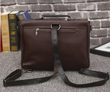 Berchirly Large Capacity Casual Men PU Leather Backpack Messenger Shoulder bags Daypack Handbag