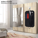 Travel Suit Bag Carrier with Extra Front Compartment and 2 Pcs Hangers - Water-resistant Business