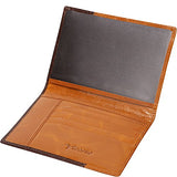 Vicenzo Leather Newyork Distressed Leather Travel Passport Wallet Holder Case