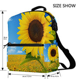 Colourlife Beautiful Sunflowers Stylish Casual Shoulder Backpacks Laptop School Bags Travel