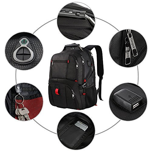 Extra Large Backpack,Tsa Friendly Durable Travel Computer Backpack With