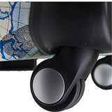 Chariot Map 3-Piece Luggage Set Brown