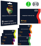 RFID Blocking Sleeves, Set with Color Coding | Identity Theft Prevention RFID Blocking Envelopes by