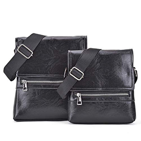 Dasein Vintage Leather Messenger Bags Shoulder Medium/Small Crossbody ipad Briefcase Purse Flapover
