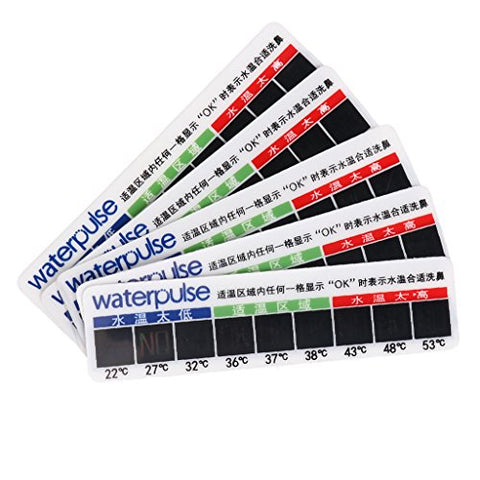 Baoblaze Pack of 5pcs Disposable Plastic Temperature Testing Sticker Nasal Neti Pot Bottles Vials