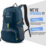 Gonex 35L Lightweight Packable Backpack Handy Foldable Shoulder Bag Daypack (Navy Blue)