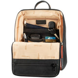 Derek Alexander Backpack Sling With Large Front Open, Black/Brandy, One Size