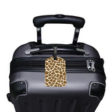 Cooper Girl Giraffe Skin Luggage Tag Travel Id Label Leather For Baggage Suitcase 1 Piece
