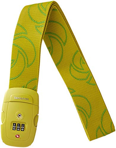 Samsonite Travel Sentry 3-dial Combination Luggage Strap, Vivid Green
