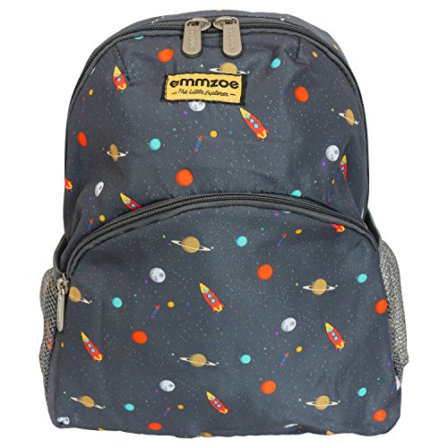 Emmzoe "Little Explorer" Mini Toddler and Kids Backpack - Lightweight - Fits Lunch, Table, Food,