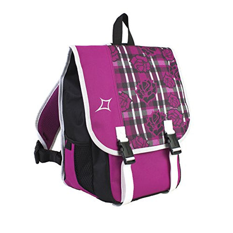 Eastsport Crossbody School Book Bag, Floral Plaid