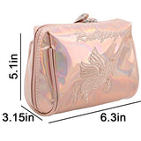 Aibearty Holographic Cosmetic Bag Travel Toiletry Pouch Zipper Handbag Carry Case Organizer