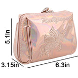 Aibearty Holographic Cosmetic Bag Travel Toiletry Pouch Zipper Handbag Carry Case Organizer