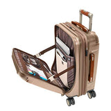 Ricardo Beverly Hills Ocean Drive Mobile Office Spinner Carry-On Luggage, Sandstone, 19-Inch