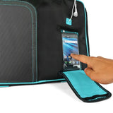 Vangoddy Pindar Sling – Black Aqua Blue Pro Deluxe Shoulder Messenger Carrying Bag For Lenovo