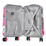 Olympia Blossom II 25-Inch Polycarbonate Mid-Size Spinner with TSA Lock PK, Fuchsia, One Size