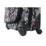 World Traveler 4-Piece Rolling Expandable Spinner Luggage Set, Paisley