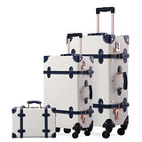 Unitravel Hardside Spinner Luggage Sets Travel Vintage Suitcase Set 3 Pieces