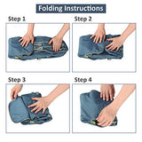 Sarhlio Hiking Backpack Foldable Daypack 35L Lightweight Water Repellent for Travel EDC Blue(BPK03C)