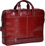 Siamod Monterosso Settembre Italian Leather Medium Ladies’ Laptop Brief - Cherry
