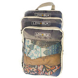 Compact Packing Cubes For Travel - Set of 3 Compression Packaging Cube Bags