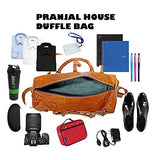 Duffel Bag 22'' Travel Bag Travelling Bag Backpack Genuine Leather Vintage Handmade Bag (Style 4)