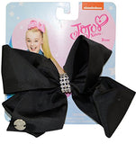 Jojo Siwa "Eat Dance Sleep" Black & Gold Backpack And Signature Black Hair Bow Set