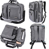 FreeBiz Laptop Bag Convertible Backpack Business Briefcase Messenger Bag Water Resistant Travel