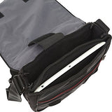 Mancini Leather Goods RFID Messenger Bag for Tablet/E-Reader (Black)