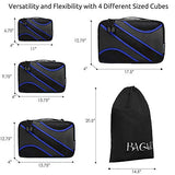4 Set Packing Cubes,Travel Luggage Packing Organizers with Laundry Bag
