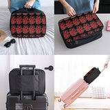 Travel Lightweight Waterproof Foldable Storage Carry Luggage Duffle Tote Bag - Red Octopus Nautical