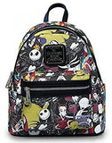 Loungefly Nightmare Before Christmas All Character Mini Backpack Black
