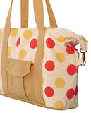 Polka Dot Polka Dot Print Picnic, Shopping Multi-Purpose Canvas Zipper Bag