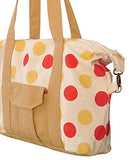 Polka Dot Polka Dot Print Picnic, Shopping Multi-Purpose Canvas Zipper Bag
