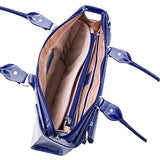 McKlein, W Series, Winnetka, Top Grain Cowhide Leather, 15" Leather Ladies' Laptop Briefcase, Navy (94837)