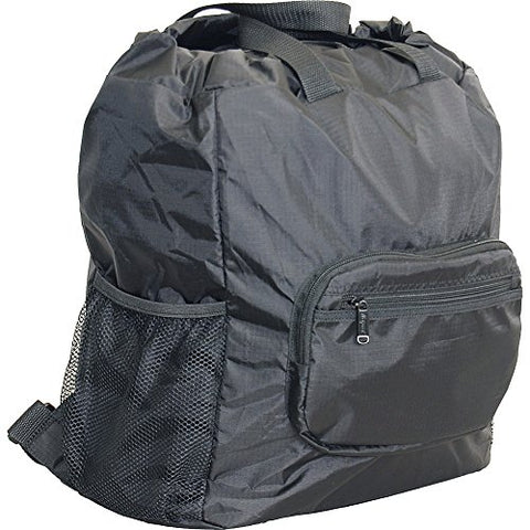 Netpack 19" U-Zip Lightweight Backpack & Tote (Black)