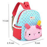 Samber Baby Girl Wave Point Pattern Backpacks Cute Animal Cartoon Schoolbag