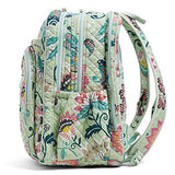 Vera Bradley Iconic XL Campus Backpack, Signature Cotton, Mint Flowers