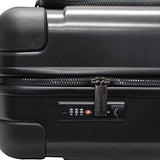 Andiamo Pantera 20" Hardside Carry-On Luggage With Spinner Wheels (20in, Carbon Black)