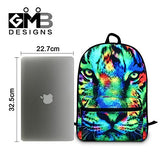 Crazytravel Cotton Canvas Shoulder Dyapack Laptop Backpack Schoolbag For Children Adults
