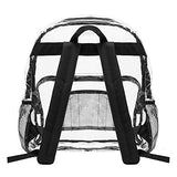 Heavy Duty Clear Backpacks for School Bookbag Stadium Approved Transparent Bag